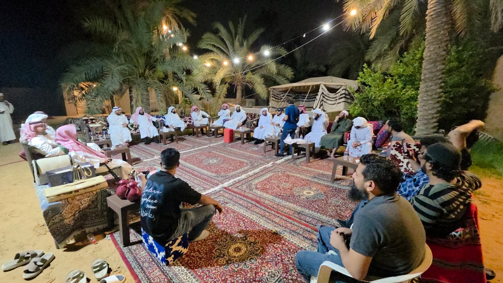 اجتماع منسوبي الجمعية في مزرعة أبو عبد العزيز
